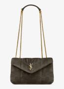 Saint Laurent Toy Puffer schoudertas van kalfssuède