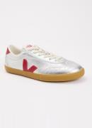 Veja Volley sneaker van leer met metallic finish