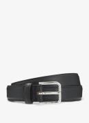 BOSS Navy riem van leer
