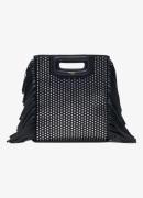 Maje M Mini handtas met strass en afneembare schouderriem