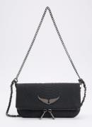 Zadig&Voltaire Nano Soft Savage Rock clutch van leer