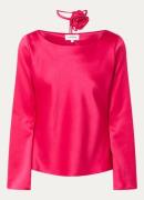 Fabienne Chapot Rosie top van satijn met gestrikt detail