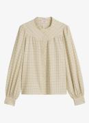 Marc O'Polo Denim Blouse met ruitprint