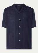 Denham Tony Camp semi-transparante regular fit overhemd met borstzak