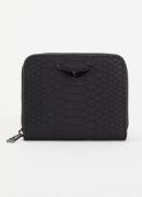 Zadig&Voltaire Mini ZV portemonnee van leer met crocostructuur