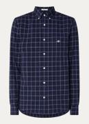 Gant Regular fit overhemd met ruitdessin en borstzak