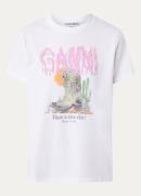 Ganni T-shirt met logoprint