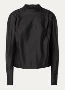 NIKKIE Ohino tuniek van satijn met plooidetai