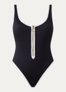 Seafolly Retro Tank badpak met structuur