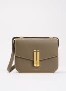 DeMellier The Vancouver schoudertas van leer met verstelbare schouderr...