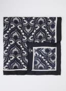 MaxMara Onesto sjaal van zijde met paisley dessin 90 x 90 cm