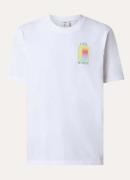 Casablanca T-shirt met logo- en backprint