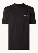 SAMSØE SAMSØE Norsbro T-shirt met opstaande kraag en logo
