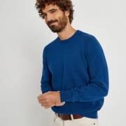 Trui met ronde hals in lambswool, made in Europe