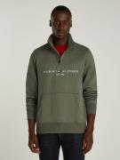 Sweater met opstaande kraag en rits, Tommy Logo