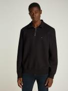 Sweater met halve rits, in fleece