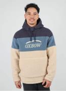 Driekleurige hoodie, sherpa effect