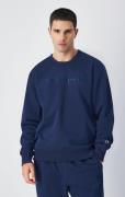 Sweater met ronde hals en groot geborduurd logo