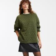 Gematelasseerde sweater, ronde hals