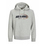 Rechte hoodie met logo