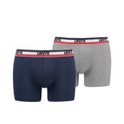 Set van 2 effen boxershorts, logo sportswear