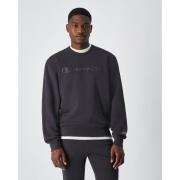 Sweater met ronde hals en groot geborduurd logo