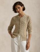 Cardigan met ronde hals, in kabeltricot