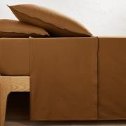 Plat laken in gewassen satijnkatoen, Victor, effen