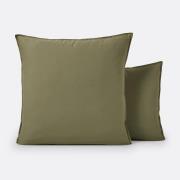 Effen kussensloop in gewassen katoen, Scenario