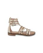 Platte sandalen van leer Hachille