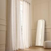 Gordijn in gewassen linnen met oogjes, Private