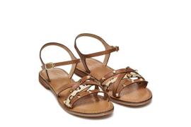 Platte leren sandalen Maddalusia
