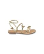 Platte sandalen van leer Orella