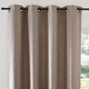 Gordijn met gevlochten afwerking en oogjes Montego