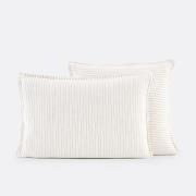 Kussensloop in gewassen linnen, gestreept, Linot