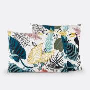 Kussensloop in perkalkatoen, Macara Jungle