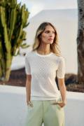 Trui met korte mouwen in fijn opengewerkt tricot MILLIE