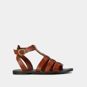 Lederen spartaanse sandalen Wan