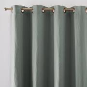 Verduisteringsgordijn in gewassen linnen met oogjes Onega