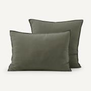 Kussensloop in gewassen linnen, Elina