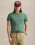 Effen slim T-shirt in jersey met geborduurd logo