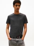 Slim T-shirt met ronde hals in jaspé