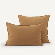 Kussensloop in gewassen hennep, Helm