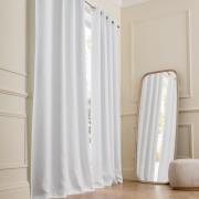 Verduisteringsgordijn van gewassen linnen, oogjes, Private