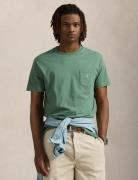 Recht T-shirt in jersey met geborduurd logo