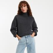 Wollen trui met rolkraag, grof tricot