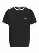 T-shirt met korte mouwen en contrasterende kraag