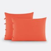 Effen kussensloop te strikken in katoen , Scenario