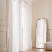 Linnen gordijn met strikken Colin