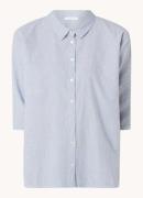 by-bar Norel oversized blouse met streepprint